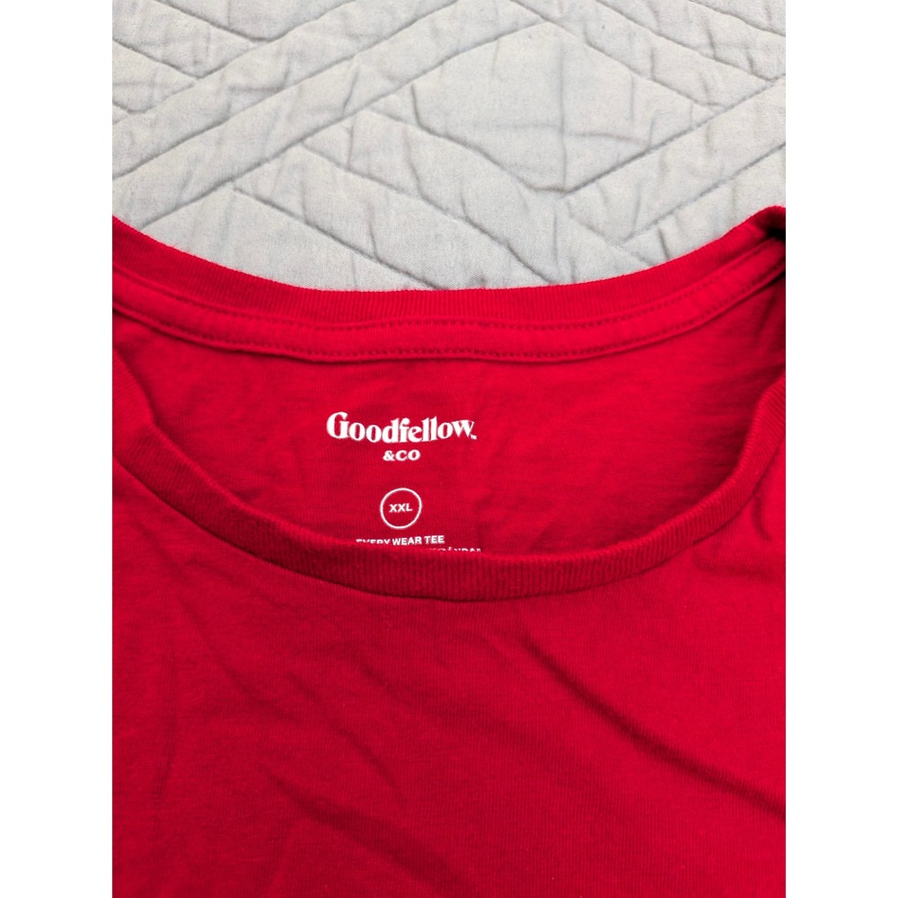 Goodfellow Red Tee Shirt XXL - Picture 2 of 2